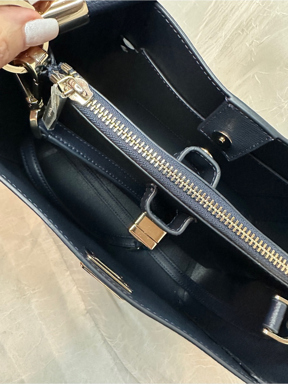 Kate Spade NY Top-Handle Crossbody Bag - Blue Floral NWOT - Picture 9 of 12